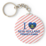 I Love New Holland, PA keychains