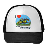 I Love New Jersey Country Taxi Mesh Hat