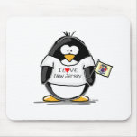 I Love New Jersey Penguin Mousepads