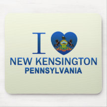 I Love New Kensington, PA Mousemats
