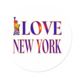 I LOVE NEW YORK stickers