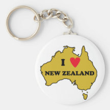 I Love New Zealand (Australia) Key Chains