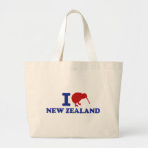 I Love New Zealand Canvas Bag