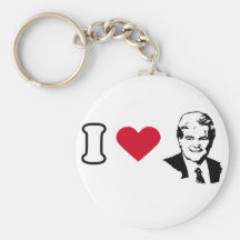 I Love Newt Gingrich Key Chain