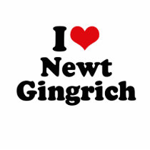 I LOVE NEWT GINGRICH PHOTO CUT OUTS