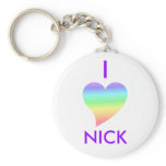 I Love Nick Keychain