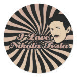 I Love Nikola Tesla stickers