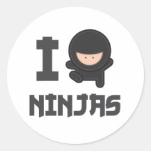 I love ninjas sticker