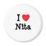 I love Nita heart T-Shirt magnets