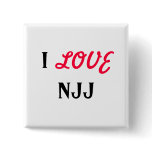 I, LOVE, NJJ buttons