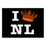 I love NL I crown NL bookmark business cards