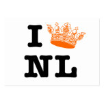 I love NL I crown NL bookmark business cards