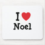 I love Noel heart custom personalised mousepads