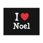 I love Noel heart T-Shirt postcards