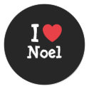 I love Noel heart T-Shirt stickers