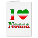 I Love Nonna (Italian Grandmother) cards