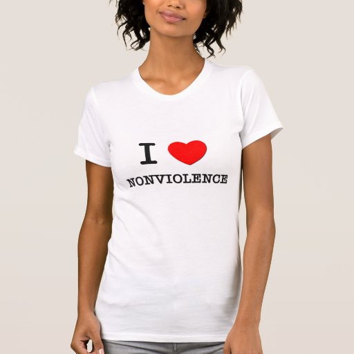 I Love Nonviolence Tee Shirt