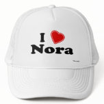 I Love Nora hats