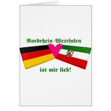 I Love Nordrhein-Westfalen ist mir lieb Greeting Cards
