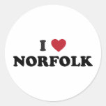 I Love Norfolk Virginia Sticker