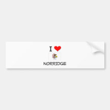 I Love NORRIDGE Illinois Bumper Sticker