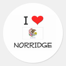 I Love NORRIDGE Illinois Sticker