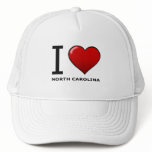 I LOVE NORTH CAROLINA hats
