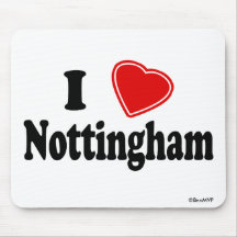 I Love Nottingham Mouse Mats