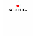 I LOVE NOTTINGHAM T-SHIRTS