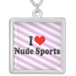I love Nude Sports Necklace