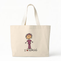 I Love Nursing Tshirts and Gifts Tote Bag