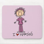 I Love Nursing Tshirts and Gifts Mousepad