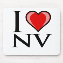 I Love NV - Nevada Mousepad