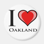 I Love Oakland Fridge Magnets
