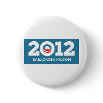 I Love Obama 2012 Pinback Button