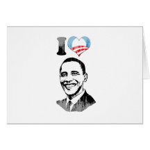 I LOVE OBAMA 2012 - Vintage.png Cards