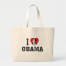 I Love Obama Bags