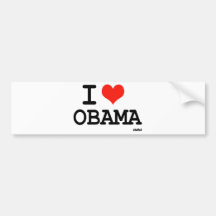 I love Obama Bumper Sticker
