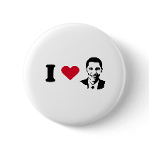 I Love Obama Buttons