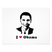 I Love Obama T-shirt Custom Invite