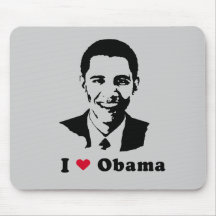 I Love Obama T-shirt Mouse Mats