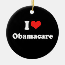 I LOVE OBAMACARE.png Christmas Ornament