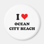 I Love Ocean City Beach Maryland Fridge Magnets