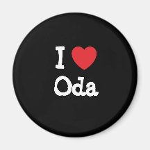 I love Oda heart T-Shirt Refrigerator Magnet