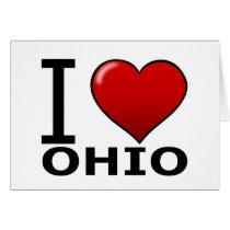 I LOVE OHIO GREETING CARD