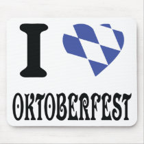 I love oktoberfest icon mousepad
