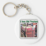 I love old International Harvester tractors Key Chain