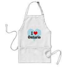 I Love Ontario, United States Aprons