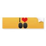 I Love OO bumper stickers