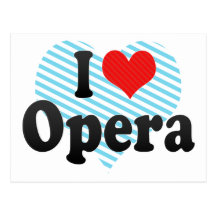 I Love Opera Post Cards